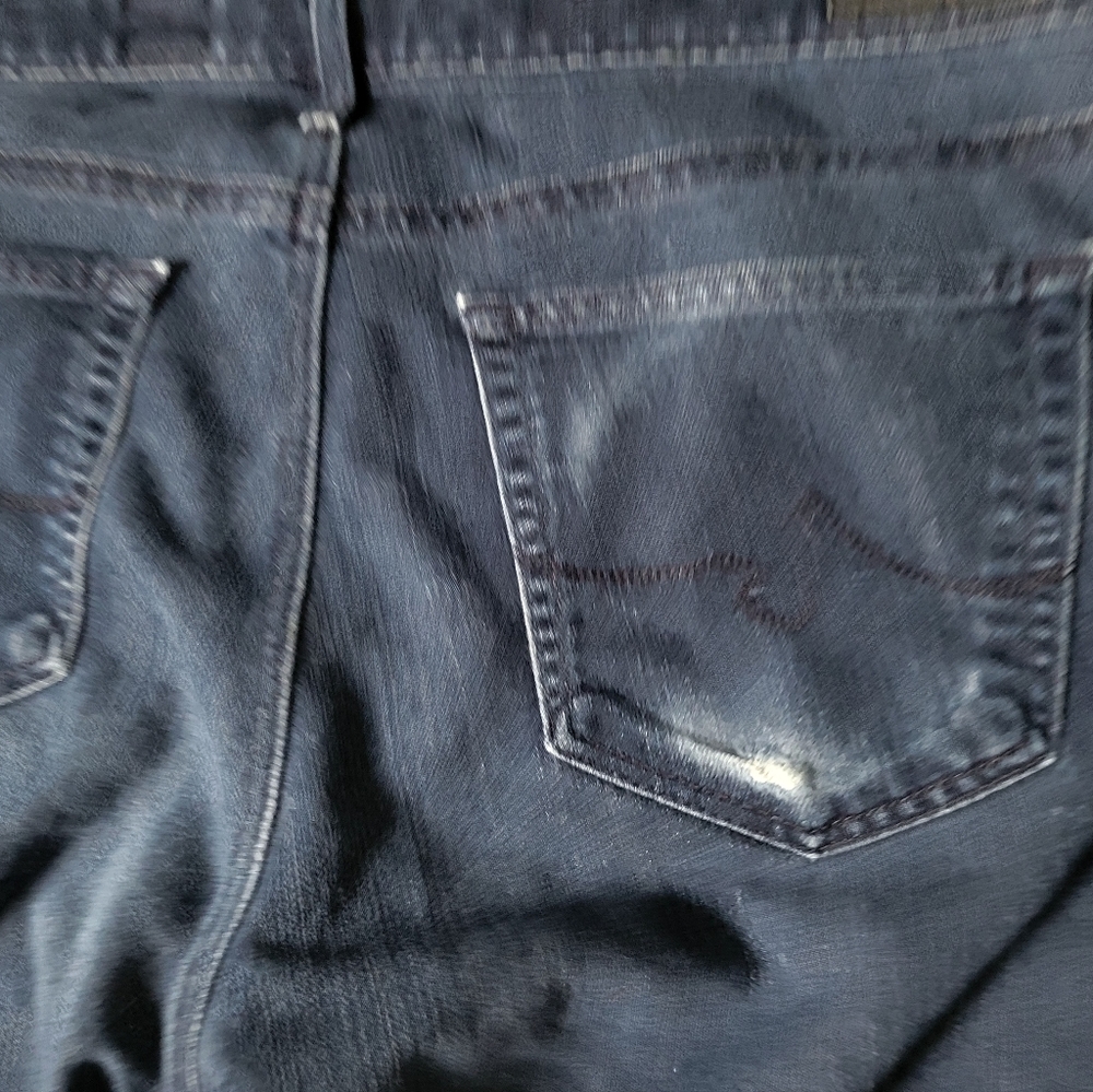AG Adriano Goldschmied  The Stevie Mid rise Slim Straight Leg Size 32R - Picture 4 of 12
